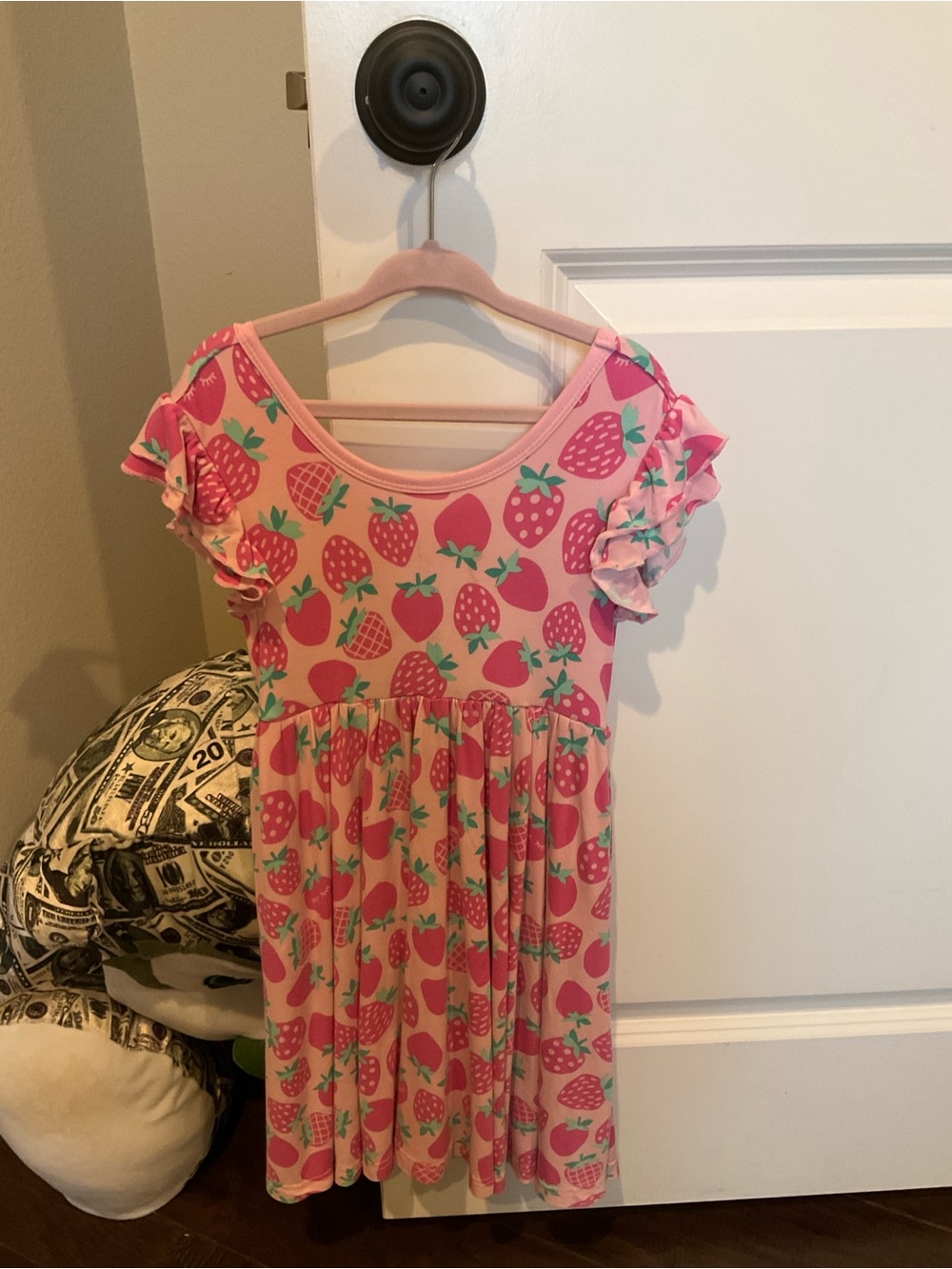 Little Sleepies Sweet Strawberry Print Twirl Dress